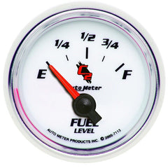 AutoMeter - AutoMeter Gauge Fuel Level 2-1/16in. 0 Ohm(e) to 90 Ohm(f) Elec C2 - Demon Performance