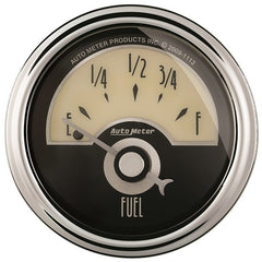 AutoMeter - AutoMeter Gauge Fuel Level 2-1/16in. 0 Ohm(e) to 90 Ohm(f) Elec Cruiser Ad - Demon Performance