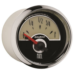 AutoMeter - AutoMeter Gauge Fuel Level 2-1/16in. 0 Ohm(e) to 90 Ohm(f) Elec Cruiser - Demon Performance