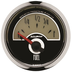 AutoMeter - AutoMeter Gauge Fuel Level 2-1/16in. 0 Ohm(e) to 90 Ohm(f) Elec Cruiser - Demon Performance