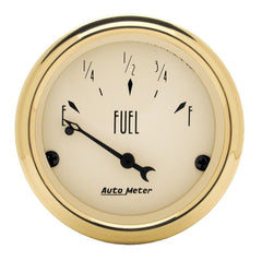 AutoMeter - AutoMeter Gauge Fuel Level 2-1/16in. 0 Ohm(e) to 90 Ohm(f) Elec Golden Oldies - Demon Performance