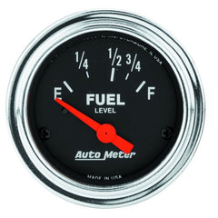 AutoMeter - AutoMeter Gauge Fuel Level 2-1/16in. 16 Ohm(e) to 158 Ohm(f) Elec Traditional Chrome - Demon Performance