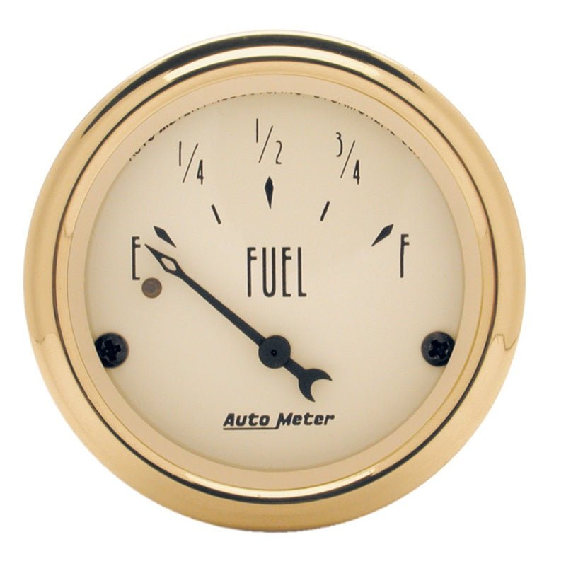 AutoMeter - AutoMeter Gauge Fuel Level 2-1/16in. 240 Ohm(e) to 33 Ohm(f) Elec Golden Oldies - Demon Performance