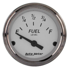 AutoMeter - AutoMeter Gauge Fuel Level 2-1/16in. 73 Ohm(e) to 10 Ohm(f) Elec American Platinum - Demon Performance