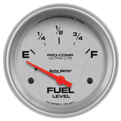 AutoMeter - AutoMeter Gauge Fuel Level 2-5/8in. 0 Ohm(e) to 30 Ohm(f) Elec Ultra-Lite - Demon Performance
