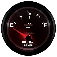 AutoMeter - AutoMeter Gauge Fuel Level 2-5/8in. 0 Ohm(e) to 90 Ohm(f) Elec Phantom II - Demon Performance