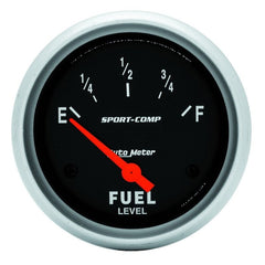 AutoMeter - AutoMeter Gauge Fuel Level 2-5/8in. 0 Ohm(e) to 90 Ohm(f) Elec Sport-Comp - Demon Performance
