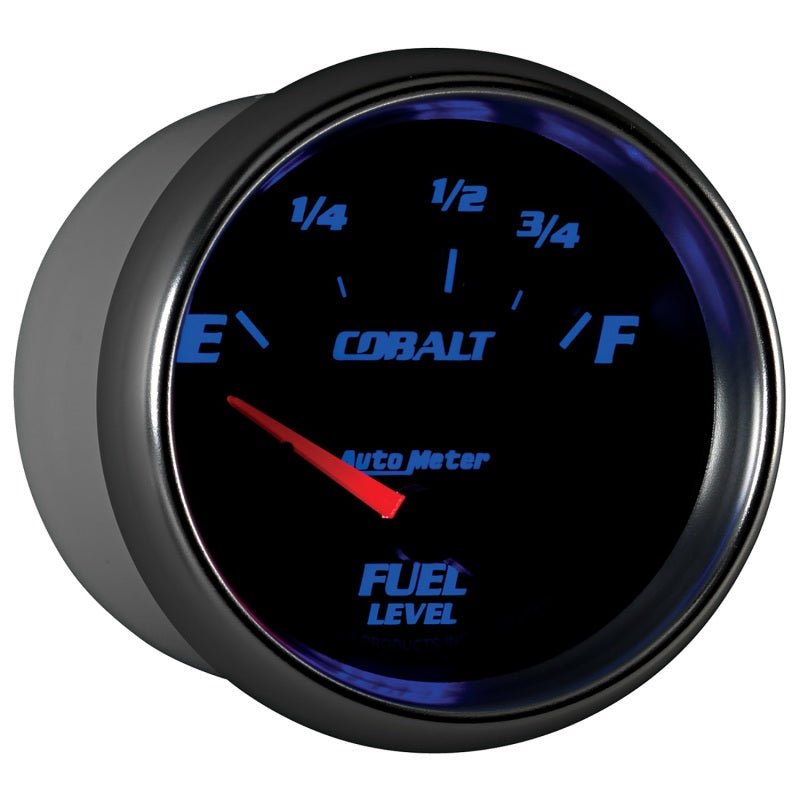 AutoMeter - AutoMeter Gauge Fuel Level 2-5/8in. 73 Ohm(e) to 10 Ohm(f) Elec Cobalt - Demon Performance