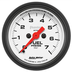 AutoMeter - AutoMeter Gauge Fuel Pressure 2-1/16in. 7Bar Digital Stepper Motor Phantom - Demon Performance