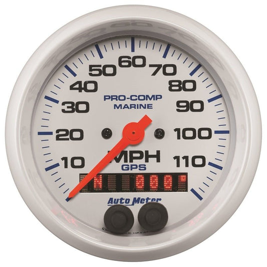 AutoMeter - Autometer Gauge GPS Speedometer 3-3/8in 120 MPH Marine White Gauge - Demon Performance