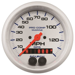 AutoMeter - Autometer Gauge GPS Speedometer 3-3/8in 140 MPH Marine White Gauge - Demon Performance