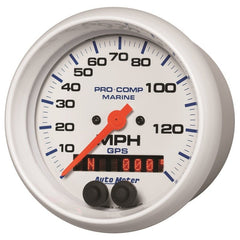 AutoMeter - Autometer Gauge GPS Speedometer 3-3/8in 140 MPH Marine White Gauge - Demon Performance