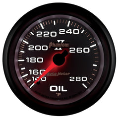 AutoMeter - AutoMeter Gauge Oil Temp 2-5/8in. 140-280 Deg. F Mechanical Phantom II - Demon Performance