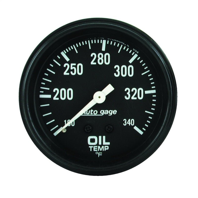 AutoMeter - AutoMeter Gauge Oil Temperature 2-5/8in. 100-340 Deg. F Mechanical Black Autogage - Demon Performance
