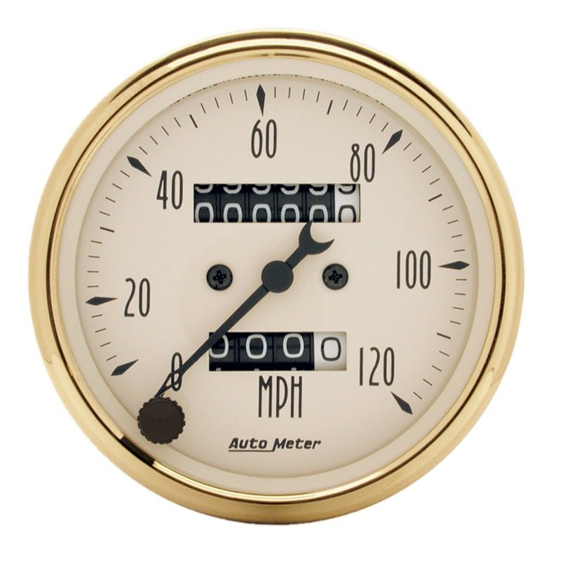 AutoMeter - AutoMeter Gauge Speedometer 3-1/8in. 120MPH Mechanical Golden Oldies - Demon Performance