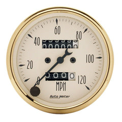 AutoMeter - AutoMeter Gauge Speedometer 3-1/8in. 120MPH Mechanical Golden Oldies - Demon Performance