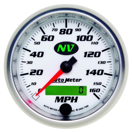 AutoMeter - AutoMeter Gauge Speedometer 3-3/8in. 160MPH Elec. Programmable NV - Demon Performance
