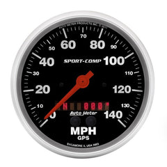 AutoMeter - AutoMeter Gauge Speedometer 5in. 140MPH Gps Sport-Comp - Demon Performance