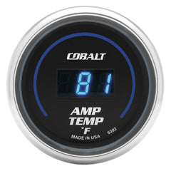 AutoMeter - AutoMeter Gauge Stereo Amp Temperature 2-1/16in. 250 Deg. F Digital Cobalt - Demon Performance