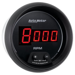 AutoMeter - AutoMeter Gauge Tach 3-3/8in. 10K RPM In-Dash Digital Black Dial W/ Red Led - Demon Performance