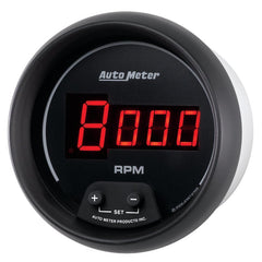 AutoMeter - AutoMeter Gauge Tach 3-3/8in. 10K RPM In-Dash Digital Black Dial W/ Red Led - Demon Performance