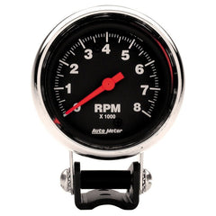 AutoMeter - AutoMeter Gauge Tachometer 2-5/8in. 8K RPM Pedestal Traditional Chrome - Demon Performance