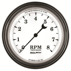 AutoMeter - AutoMeter Gauge Tachometer 3-3/8in. 8K RPM In-Dash Old Tyme White II - Demon Performance