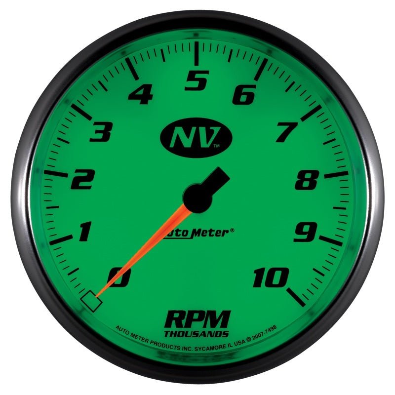 AutoMeter - AutoMeter Gauge Tachometer 5in. 10K RPM In-Dash NV - Demon Performance
