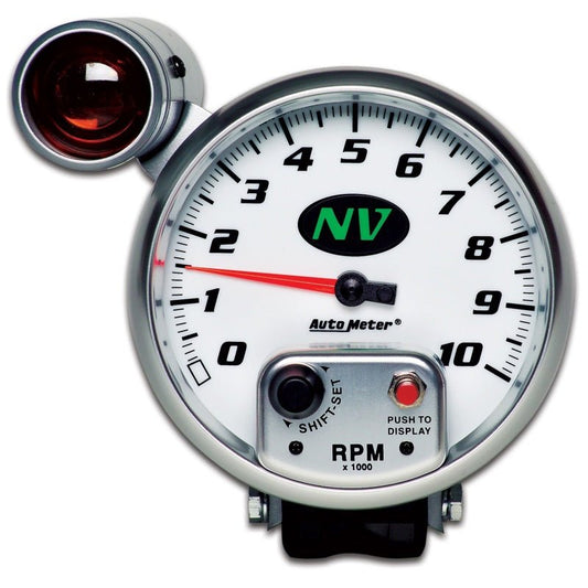 AutoMeter - AutoMeter Gauge Tachometer 5in. 10K RPM Pedestal W/ Ext. Shift-Lite NV - Demon Performance