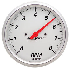 AutoMeter - AutoMeter Gauge Tachometer 5in. 8K RPM In-Dash Arctic White - Demon Performance