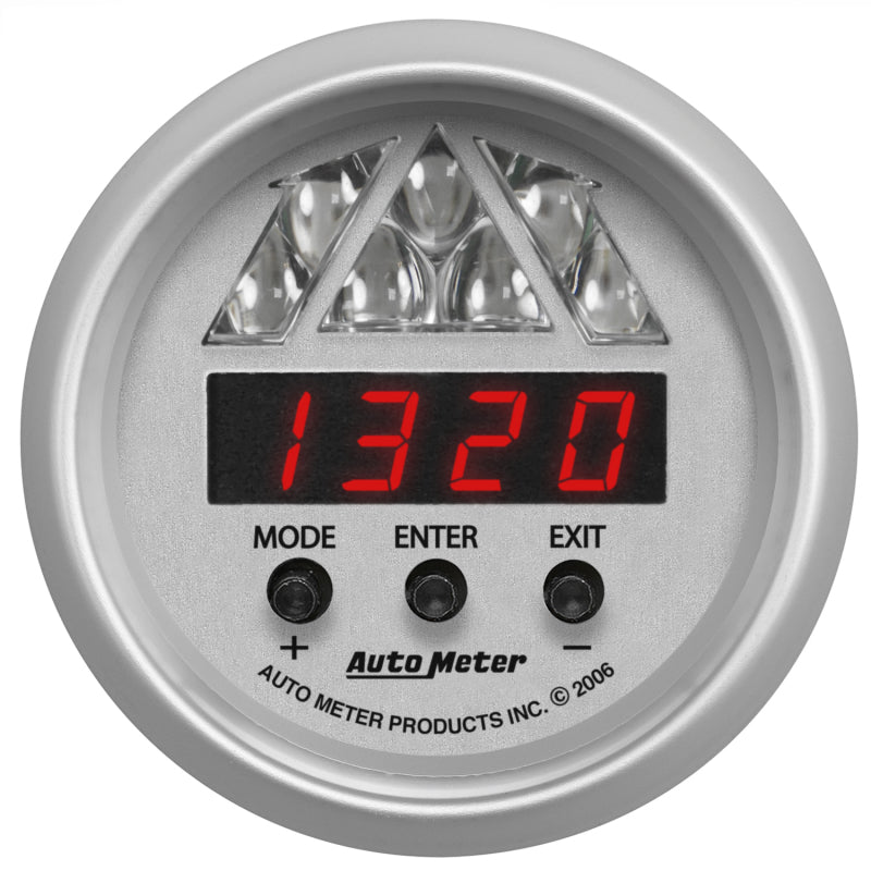 AutoMeter - AutoMeter Gauge Tachometer Digital RPM W/ Led Shift Light Ultra-Lite - Demon Performance