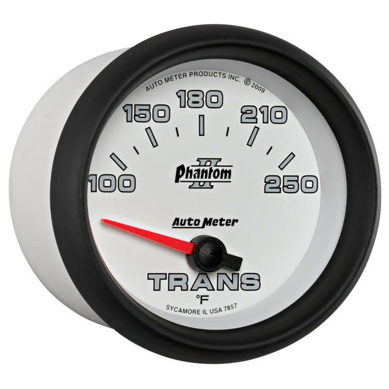 AutoMeter - AutoMeter Gauge Transmission Temp 2-5/8in. 100-250 Deg. F Electric Phantom II - Demon Performance