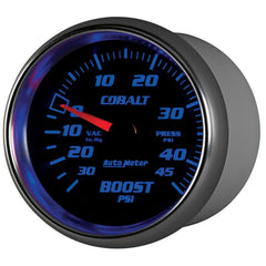 AutoMeter - AutoMeter Gauge Vac/Boost 2-5/8in. 30Inhg-45PSI Mechanical Cobalt - Demon Performance