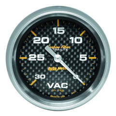 AutoMeter - AutoMeter Gauge Vacuum 2-5/8in. 30Inhg Digital Stepper Motor Carbon Fiber - Demon Performance