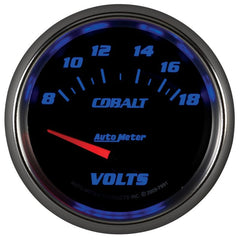 AutoMeter - AutoMeter Gauge Voltmeter 2-5/8in. 18V Electric Cobalt - Demon Performance