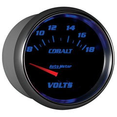 AutoMeter - AutoMeter Gauge Voltmeter 2-5/8in. 18V Electric Cobalt - Demon Performance