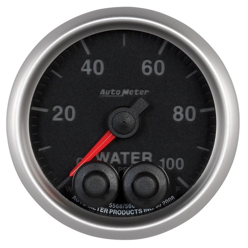AutoMeter - AutoMeter Gauge Water Press 2-1/16in. 100PSI Stepper Motor W/Peak & Warn Elite - Demon Performance