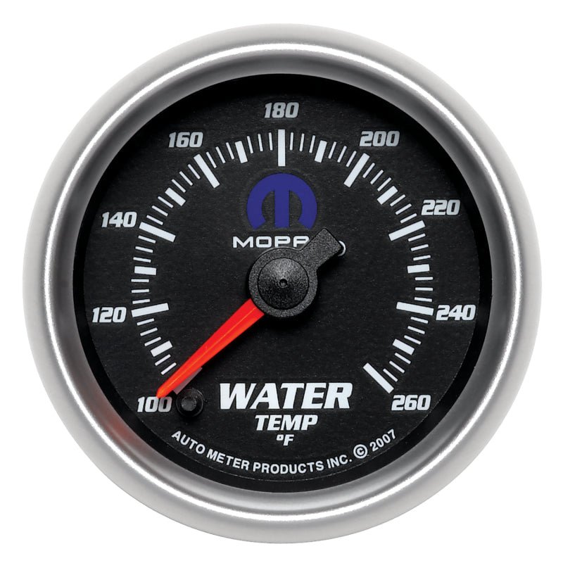 AutoMeter - AutoMeter Gauge Water Temp 2-1/16in. 100-260 Deg. F Digital Stepper Motor Black Mopar - Demon Performance