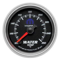 AutoMeter - AutoMeter Gauge Water Temp 2-1/16in. 100-260 Deg. F Digital Stepper Motor Black Mopar - Demon Performance