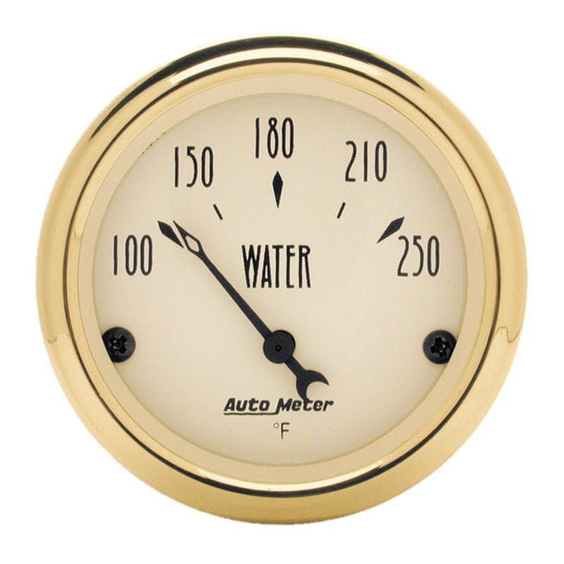 AutoMeter - AutoMeter Gauge Water Temp 2-1/16in. 250 Deg. F Elec Golden Oldies - Demon Performance