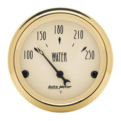 AutoMeter - AutoMeter Gauge Water Temp 2-1/16in. 250 Deg. F Elec Golden Oldies - Demon Performance