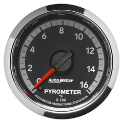 AutoMeter - Autometer Gen4 Dodge Factory Match 52.4mm Full Sweep Electronic 0-1600 Deg F EGT/Pyrometer Gauge - Demon Performance