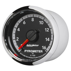 AutoMeter - Autometer Gen4 Dodge Factory Match 52.4mm Full Sweep Electronic 0-1600 Deg F EGT/Pyrometer Gauge - Demon Performance