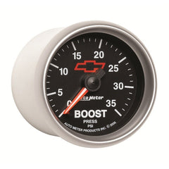 AutoMeter - Autometer GM Bowtie Black 2-1/16 Fuel Level, 0-90 , Air-Core 8-18V - Demon Performance