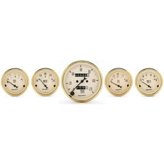 AutoMeter - Autometer Golden Oldies 5 piece Kit (Mech Speed/Elec Oil Press/Water Temp/Volt/Fuel Level) - Demon Performance