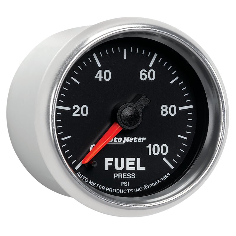 AutoMeter - Autometer GS 0-100 PSI Full Sweep Electronic Fuel Pressure Gauge - Demon Performance