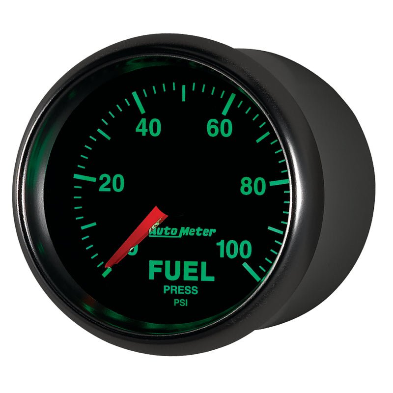 AutoMeter - Autometer GS 0-100 PSI Full Sweep Electronic Fuel Pressure Gauge - Demon Performance