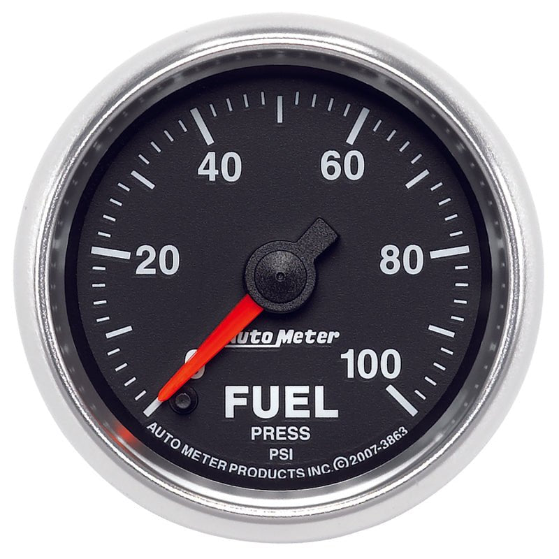 AutoMeter - Autometer GS 0-100 PSI Full Sweep Electronic Fuel Pressure Gauge - Demon Performance