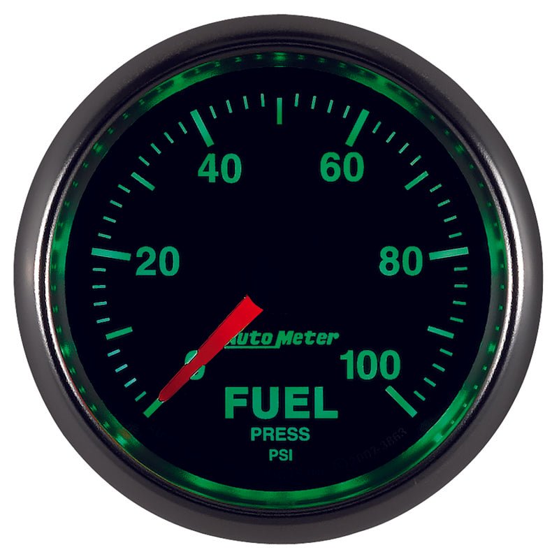 AutoMeter - Autometer GS 0-100 PSI Full Sweep Electronic Fuel Pressure Gauge - Demon Performance