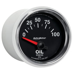 AutoMeter - Autometer GS 0-100 PSI Short Sweep Electronic Oil Pressure Gauge - Demon Performance